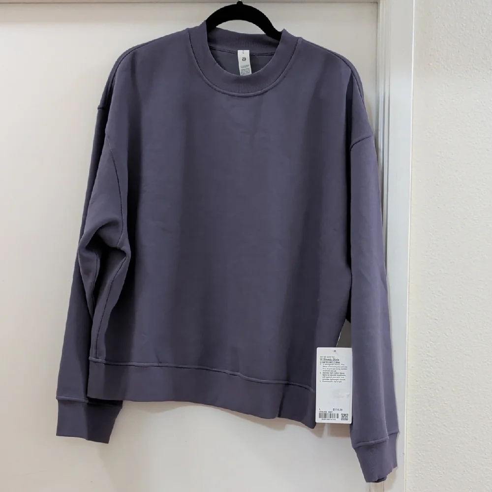 Lululemon Steady State Oversized Crew Grape Mist NWT - Picture 2 of 6
